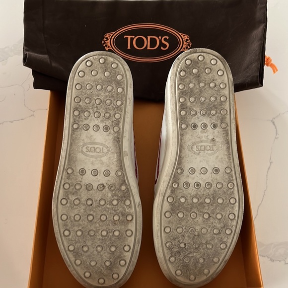 TOD’S SIZE 34 SPORT BIANCO RUBINO SLIP-ON - Picture 8 of 11